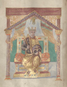 Représentation de Charles le Chauve en majesté